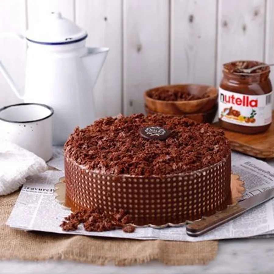 Nutella Crunch Ice Cream Cake