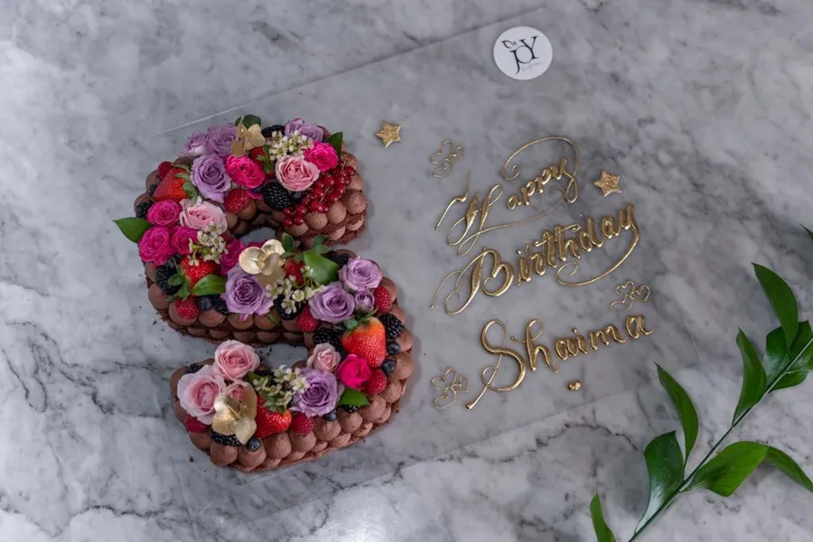 Garden Letter Cake
