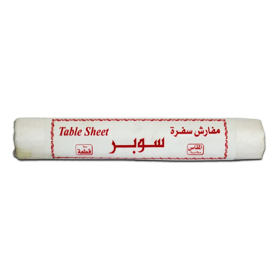 KUWAITINA TABLE SHEET 100 PCS - TRANSPARENT