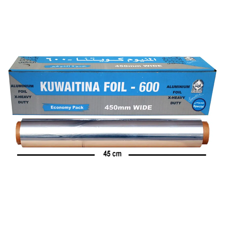 KUWAITINA ALUMINIUM FOIL 600 × 45 CM - SPECIAL - CATERING