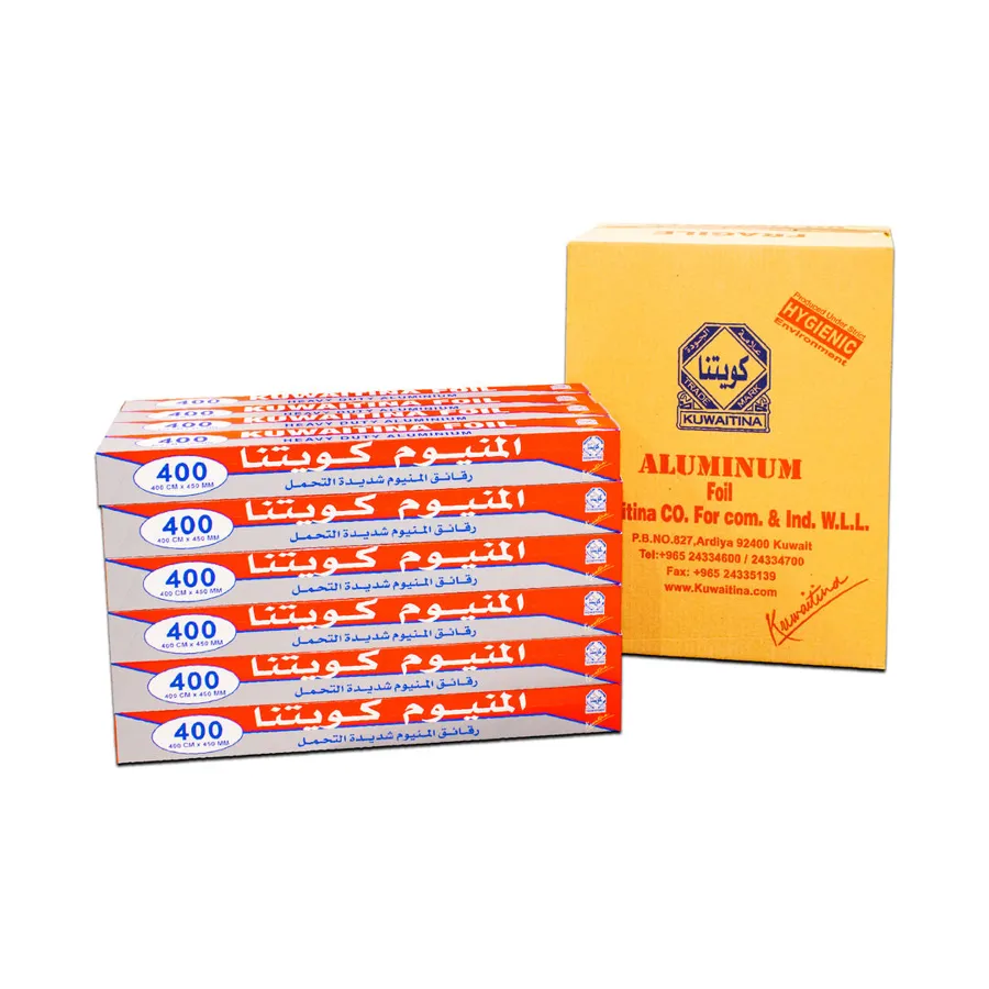 CARTON 24 PCS KUWAITINA ALUMINIUM FOIL 400 × 45CM