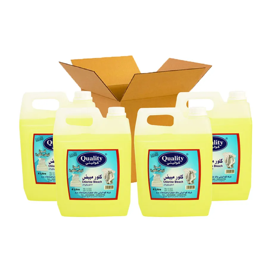 CARTON 4 PCS QUALITY CHLORINE BLEACH ( CLOROX ) - 4 ltr