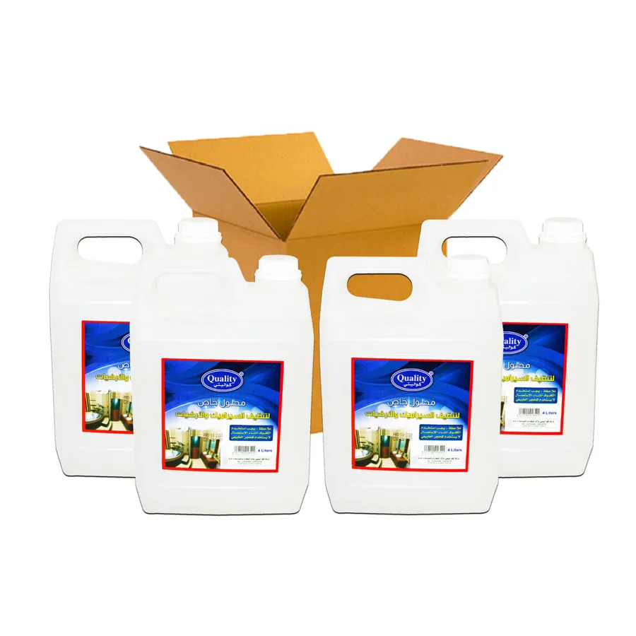 CARTON 4 PCS QUALITY CERAMIC AND FLOOR SPECIAL LIQUID CLEANER 4 ltr