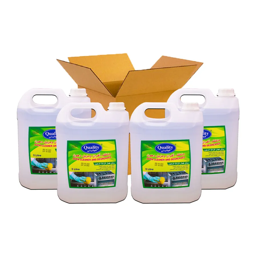 CARTON 4 PCS QUALITY OVEN CLEANER AND DEGREASER 5 ltr