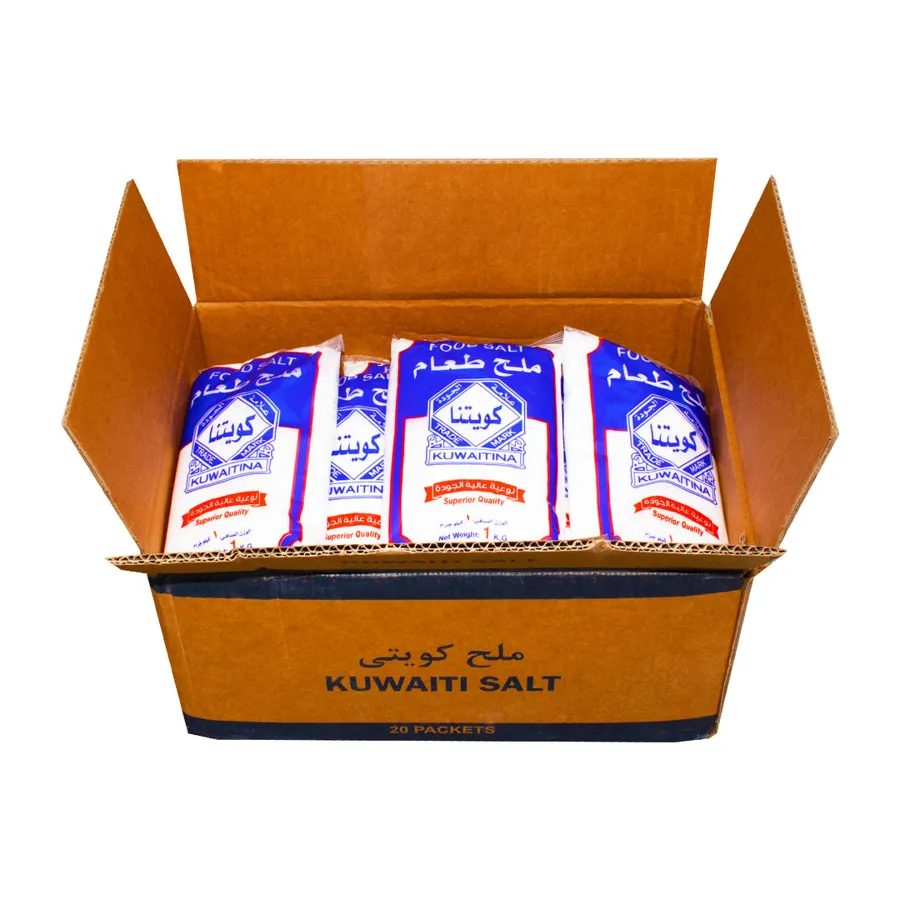 CRTN 18 PCS KUWAITINA FOOD SALT 1 KG