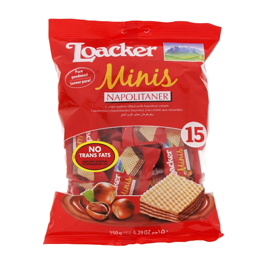 Loacker Wafer Hazelnut bag 150g