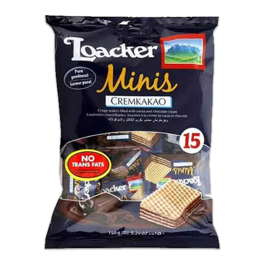 Loacker Wafer Chocolate Bag 150g