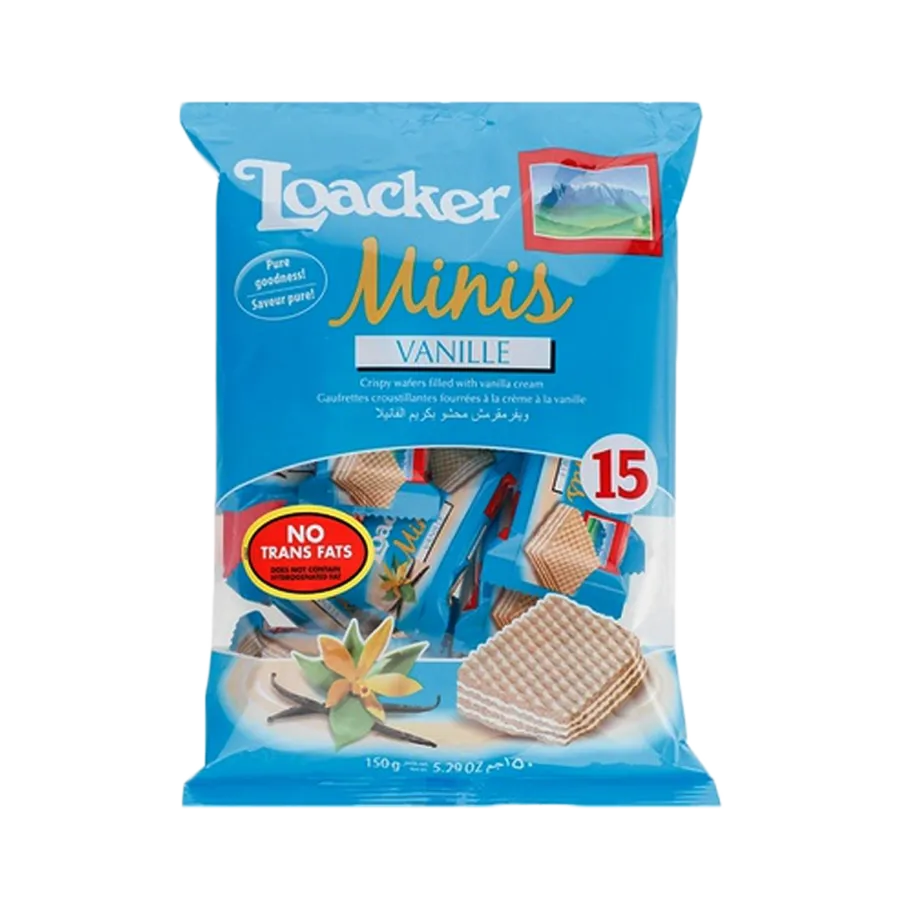 Loacker Wafer Vanille Bag 150g