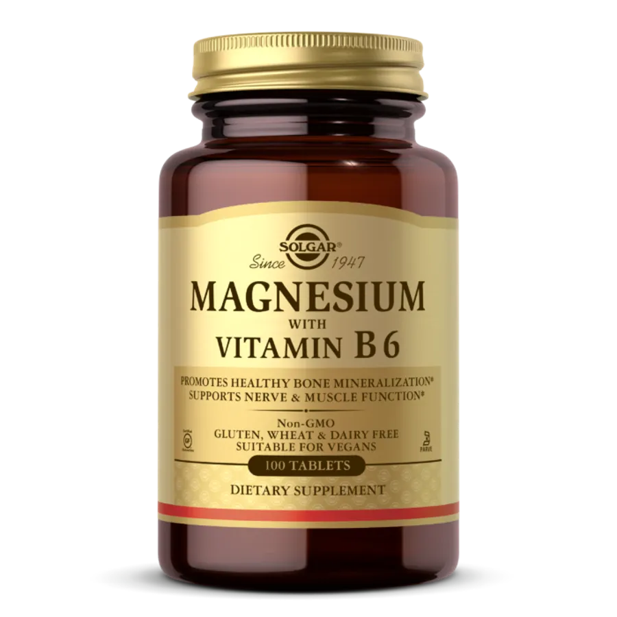 Solgar Magnesium With Vit-B6 100 Tab