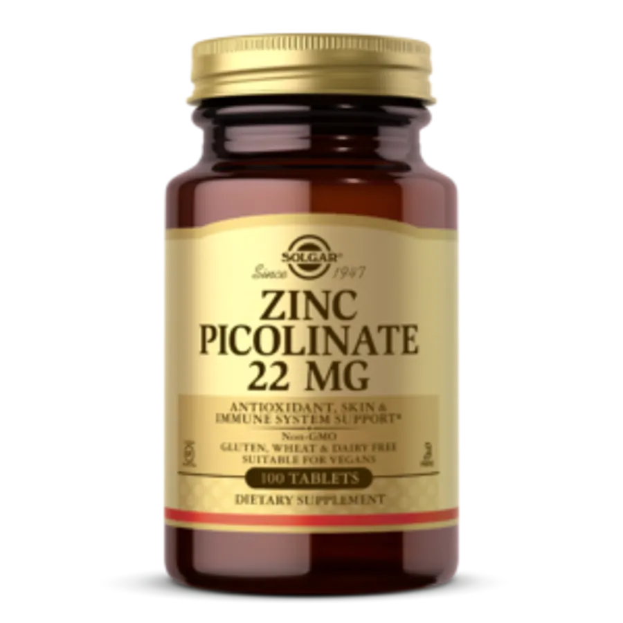 Solgar Zinc Picolonate 22 Mg 100 Tab