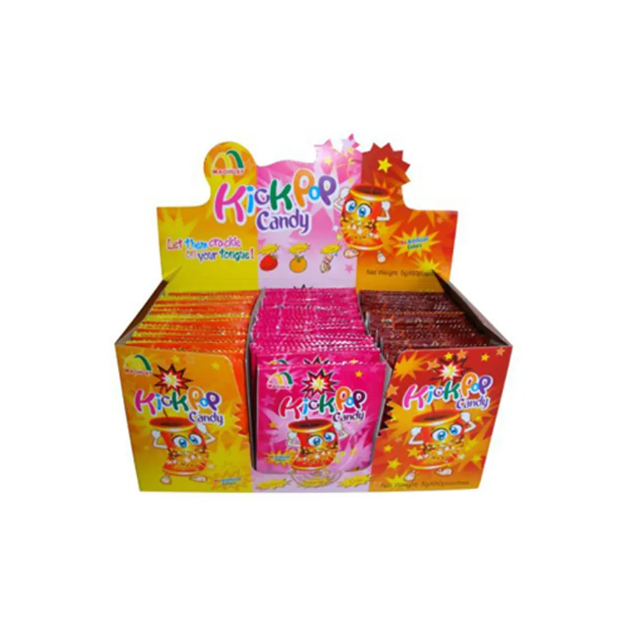 KickPop Popping Candy 3 Flavors 60 Pieces x 5g