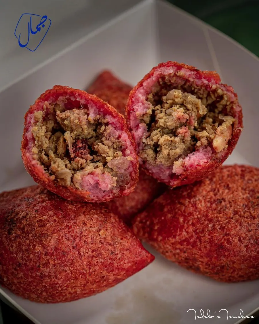 Beetroot Rice Kubba