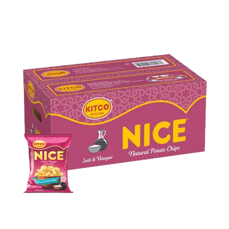 Kitco Nice Salt & Vinegar Chips 42 Pieces x 26g