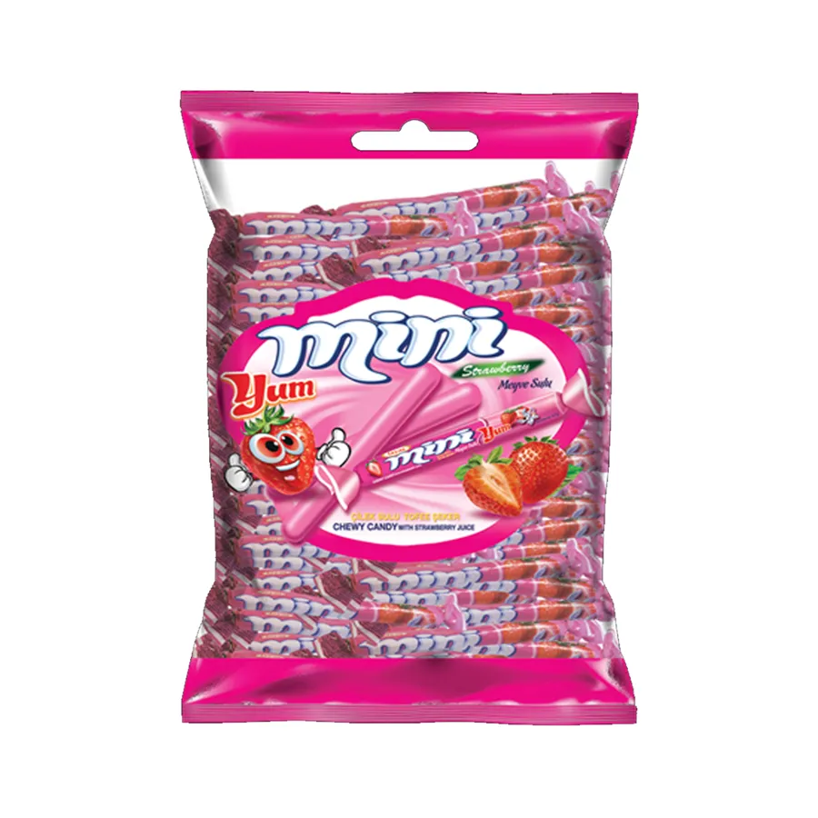 Tayas Miniyum Strawberry Flavor Soft Chewy Candy Sticks 700g