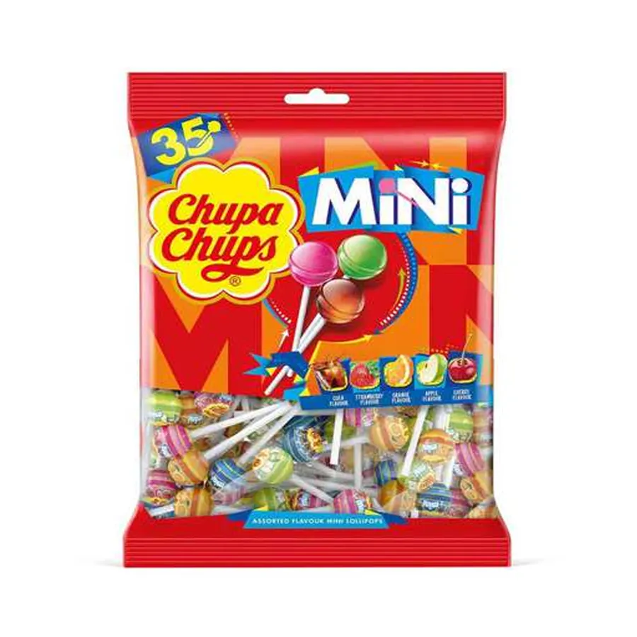 Chupa Chups Mini Assorted Lollipops 35 Pieces