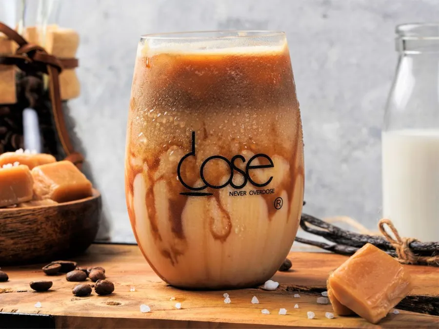 Salted Caramel Iced Latte