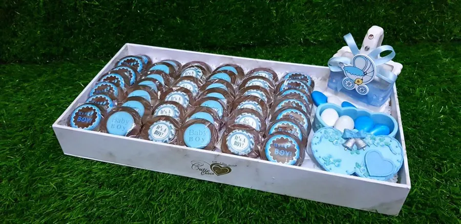 Baby Boy Chocolate Tray