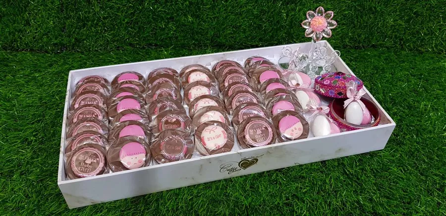 Baby Girl Chocolate Tray
