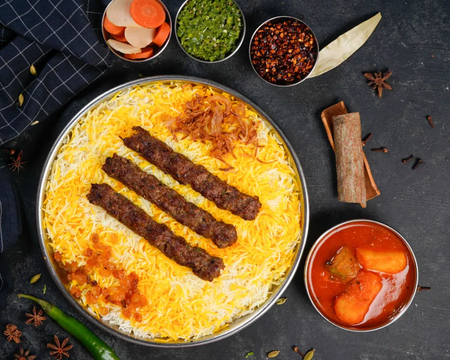 Kebab with Rice
