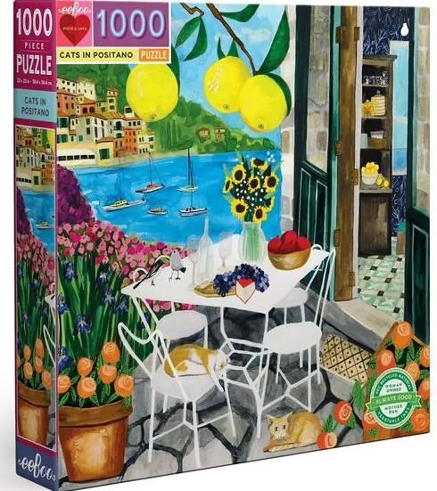 Cats in Positano 1008 Pc Puzzle