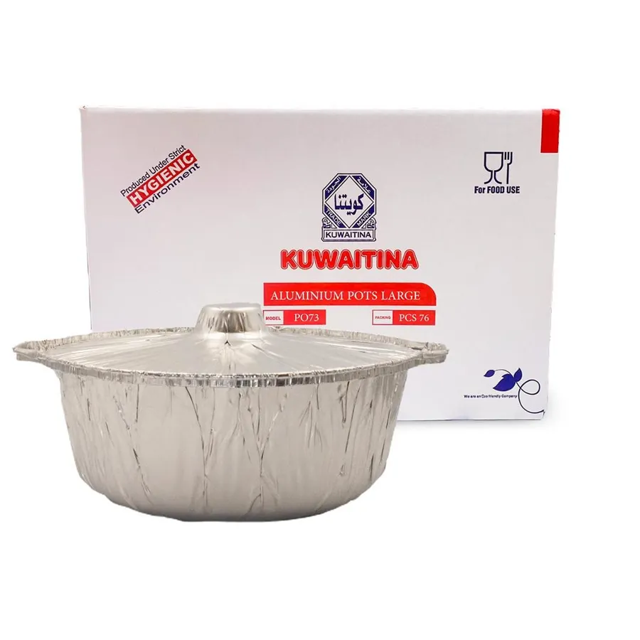 CARTON 76 PCS ALUMINIUM FOIL POT LARGE - NO.3