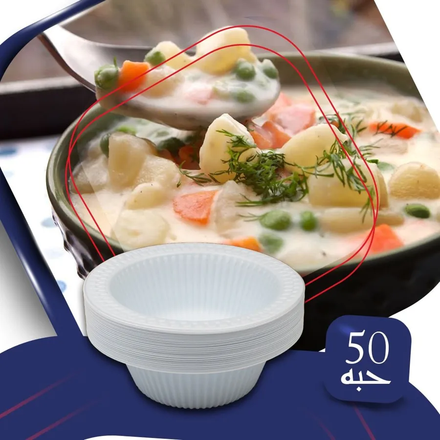 PLASTIC DEEP PLATE NO. 15 - 50 PCS