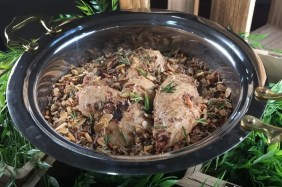 Rice with minced meat & chicken