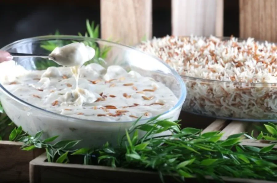 Shish barak with white rice