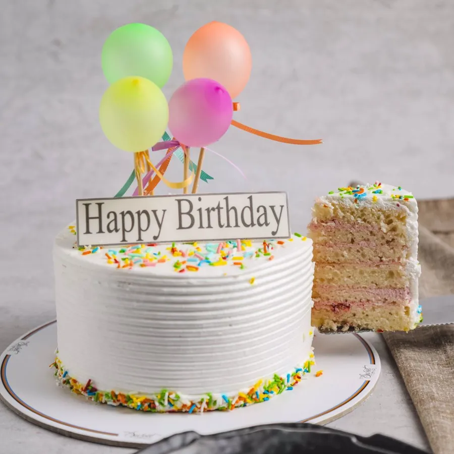 Sprinkles balloon cake