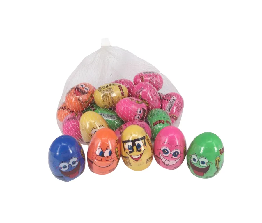 Suprise Egg With Toy and Candy in Net 24 Pieces