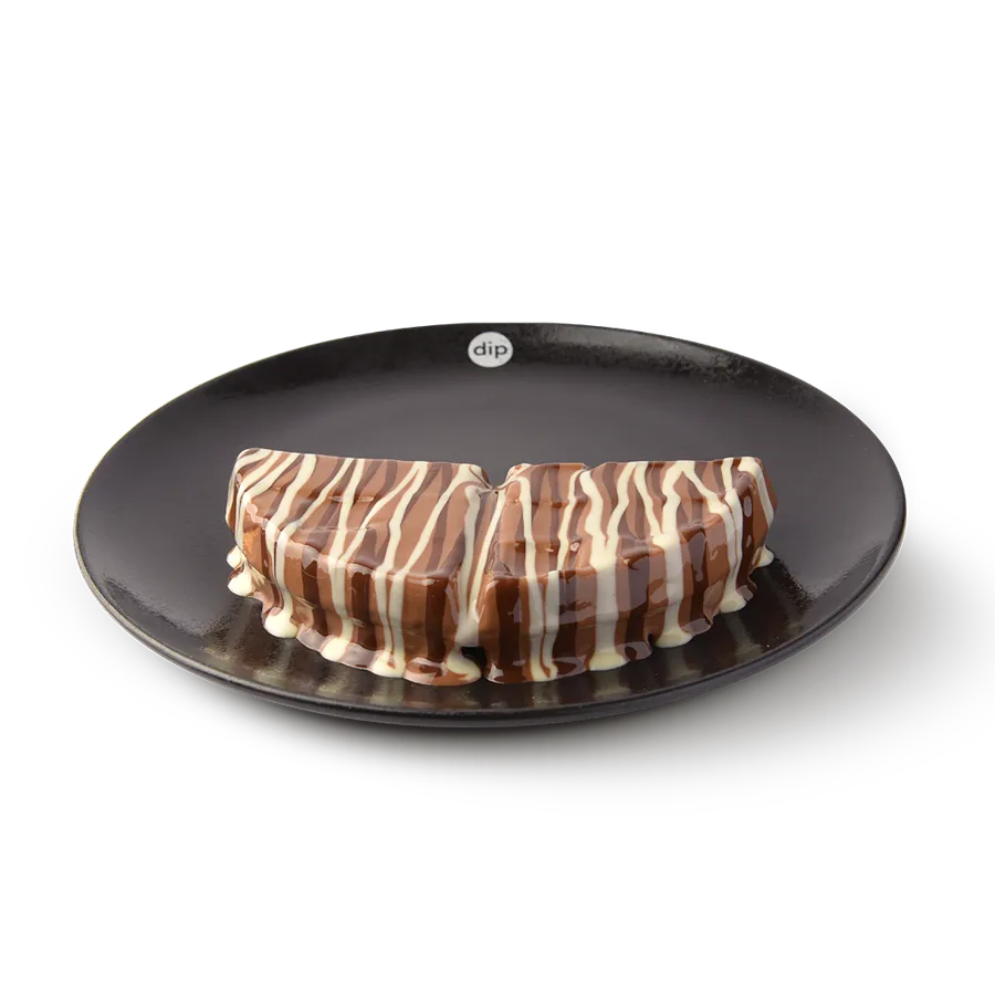 triple chocolate waffle