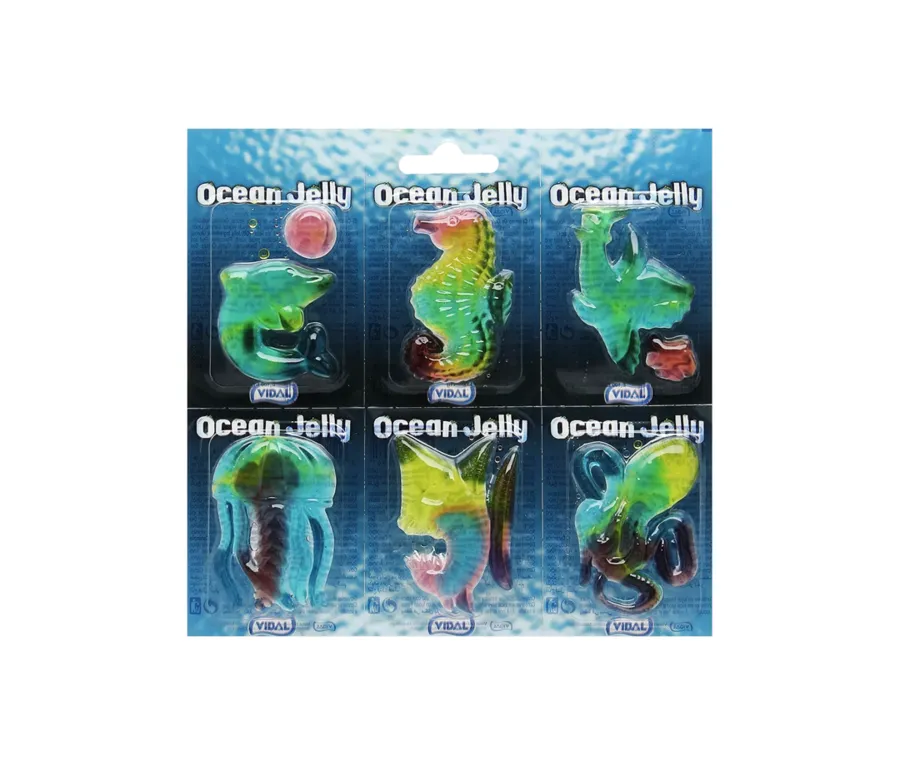 Vidal Ocean Fruit Flavored Jelly 6 Pieces x 11g