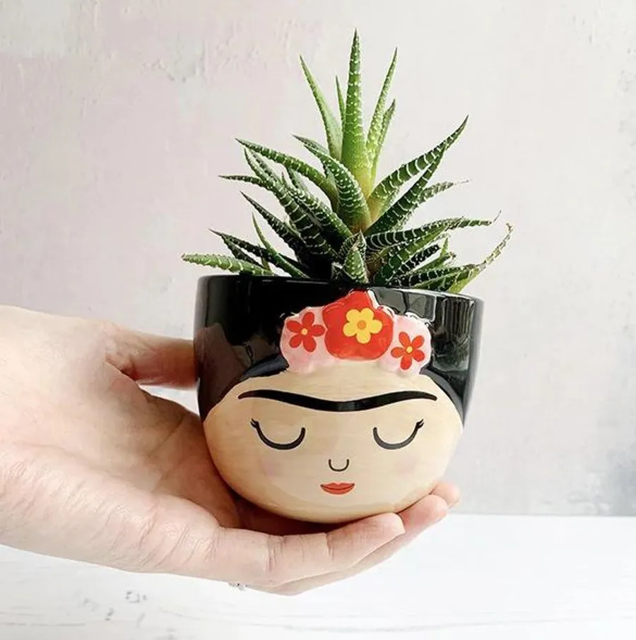 Frida Kahlo Colorful Mini Planter
