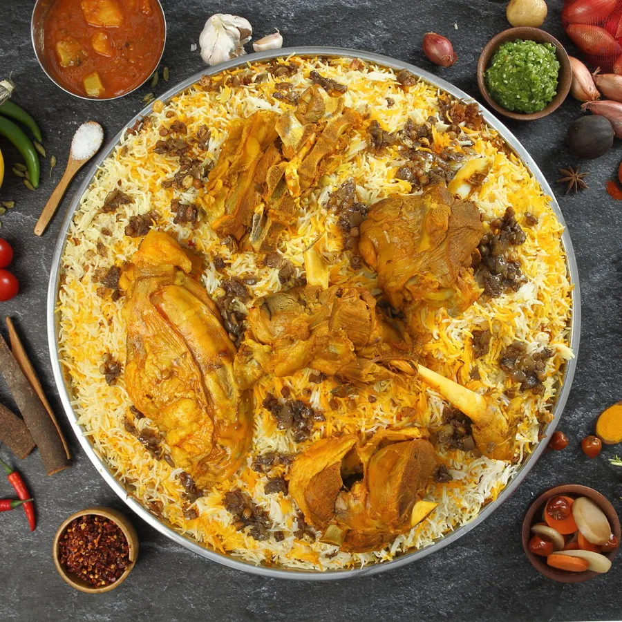 Arabic Meat Machboos Tray
