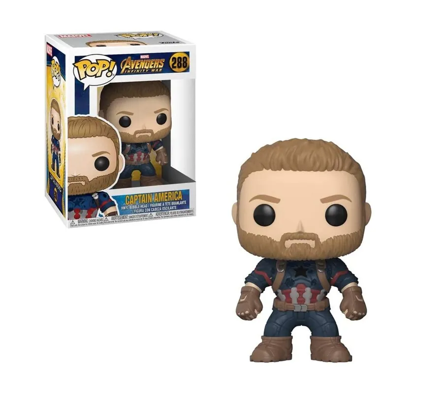 Funko POP! Captain America Figure - Marvel Avengers Infinity War