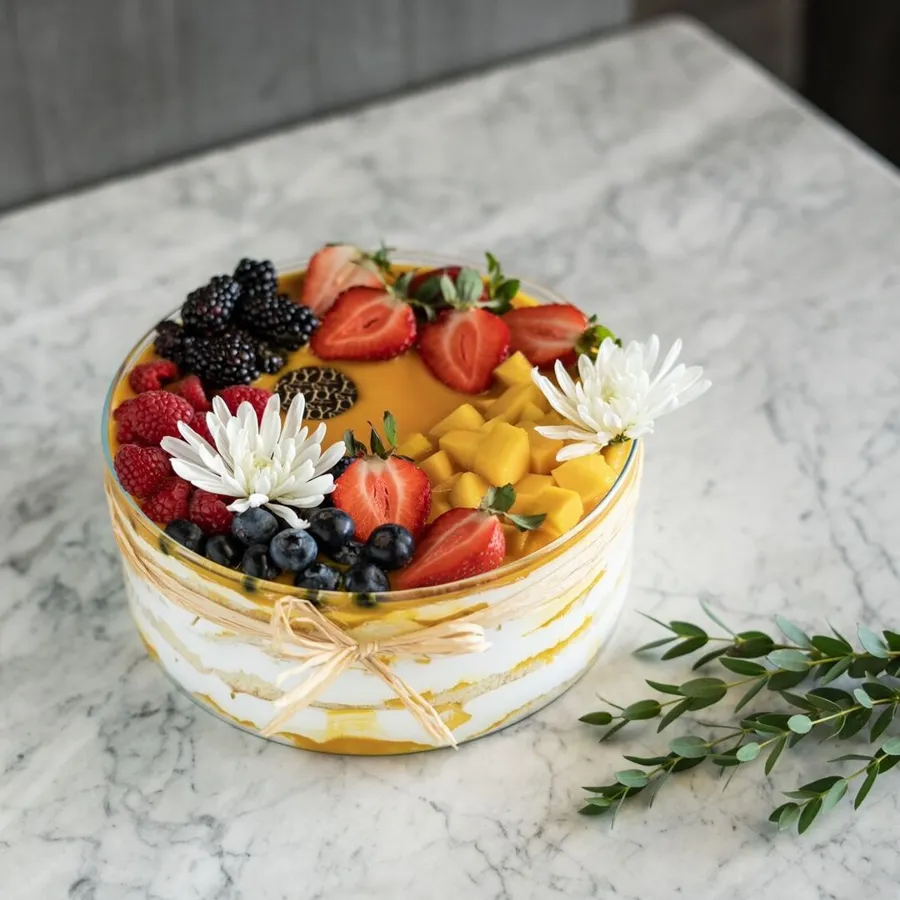 MANGO TRIFLE CAKE