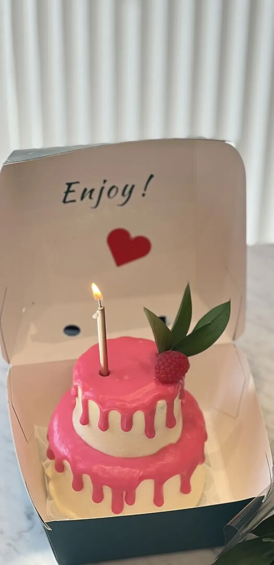 2 layers Mini Cake ( pink )