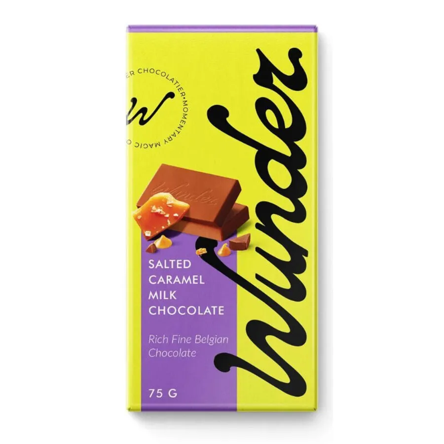 Salted Caramel Milk Chocolate.