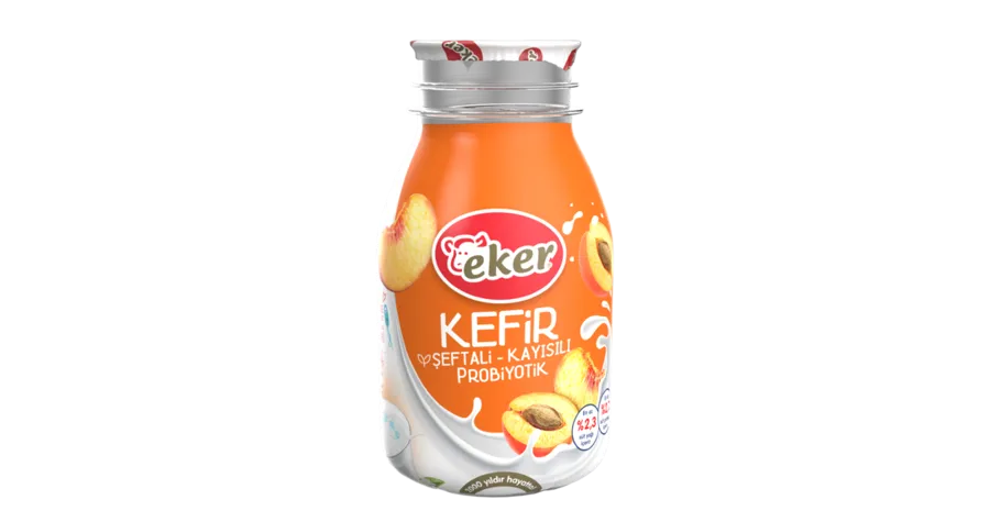 Kefir Yogurt Peach And Apricot Plastic Bottle 200 ml