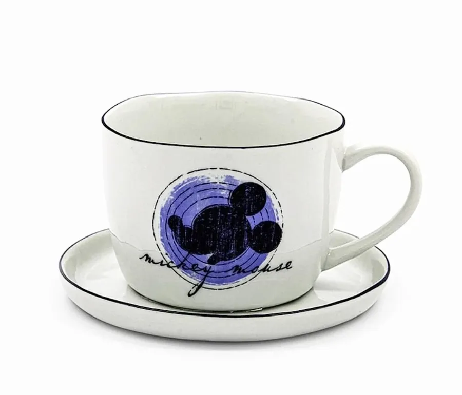 Mickey Mouse Cup With Saucer Set