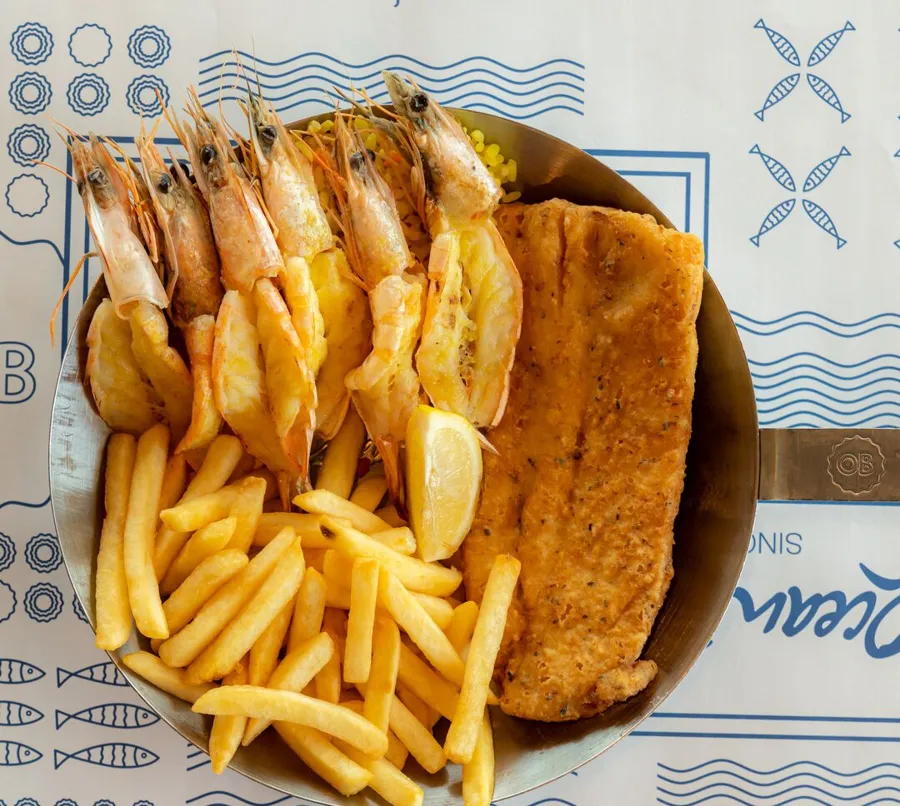 Prince Prawns and fish