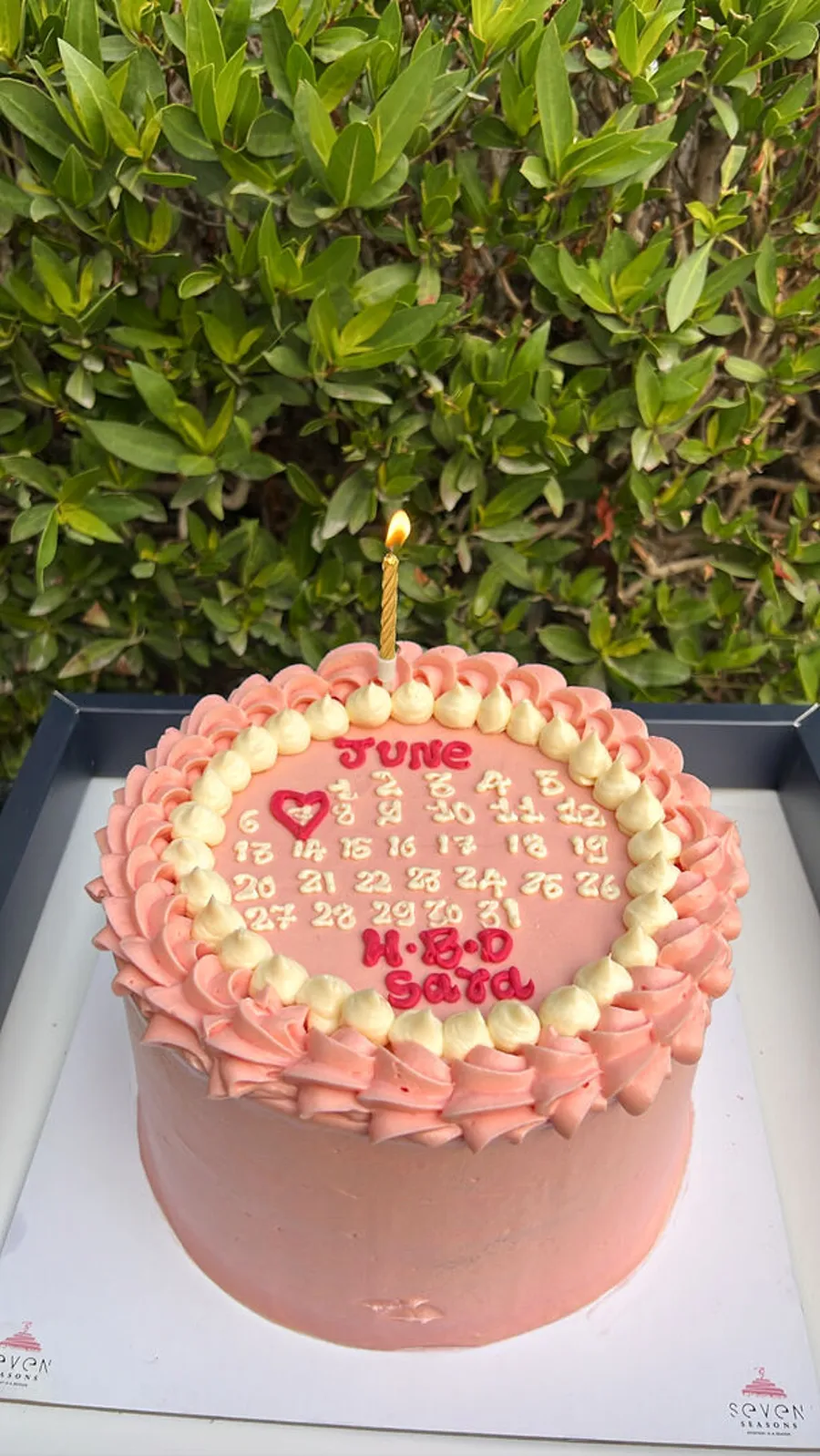 Calendar Cake
