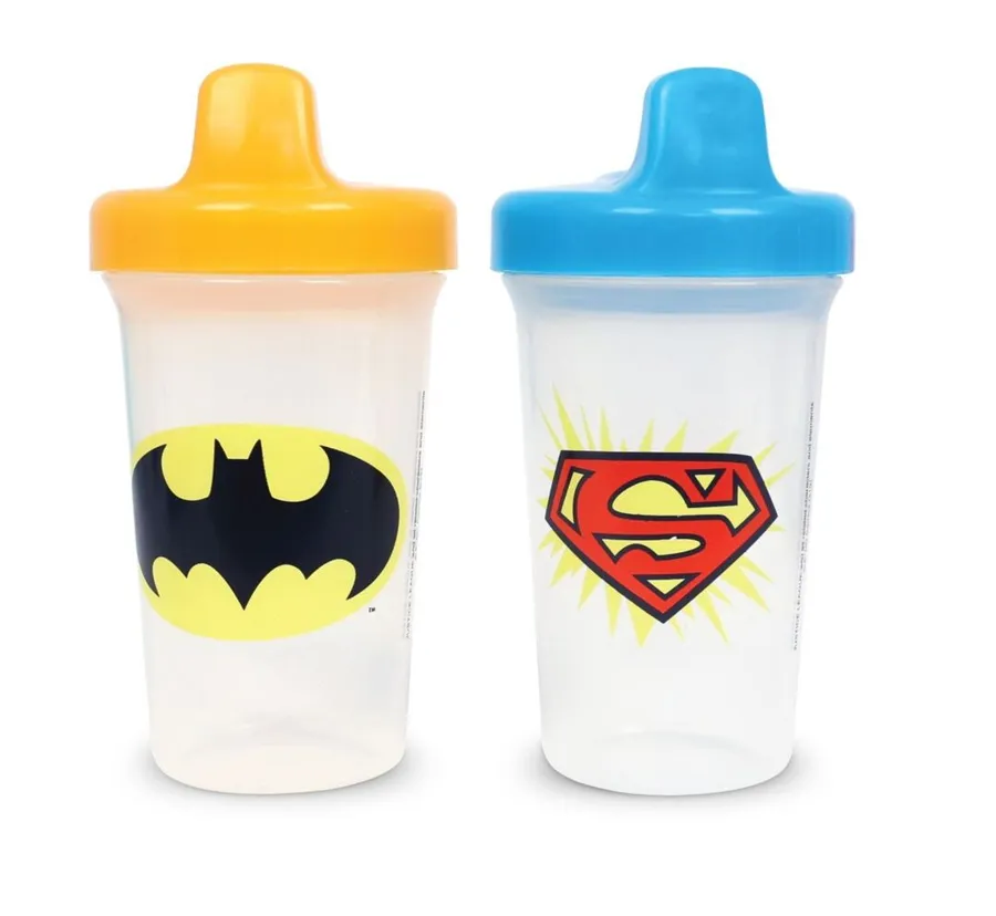 Batman & Superman Baby Sippy Cup Pack of 2