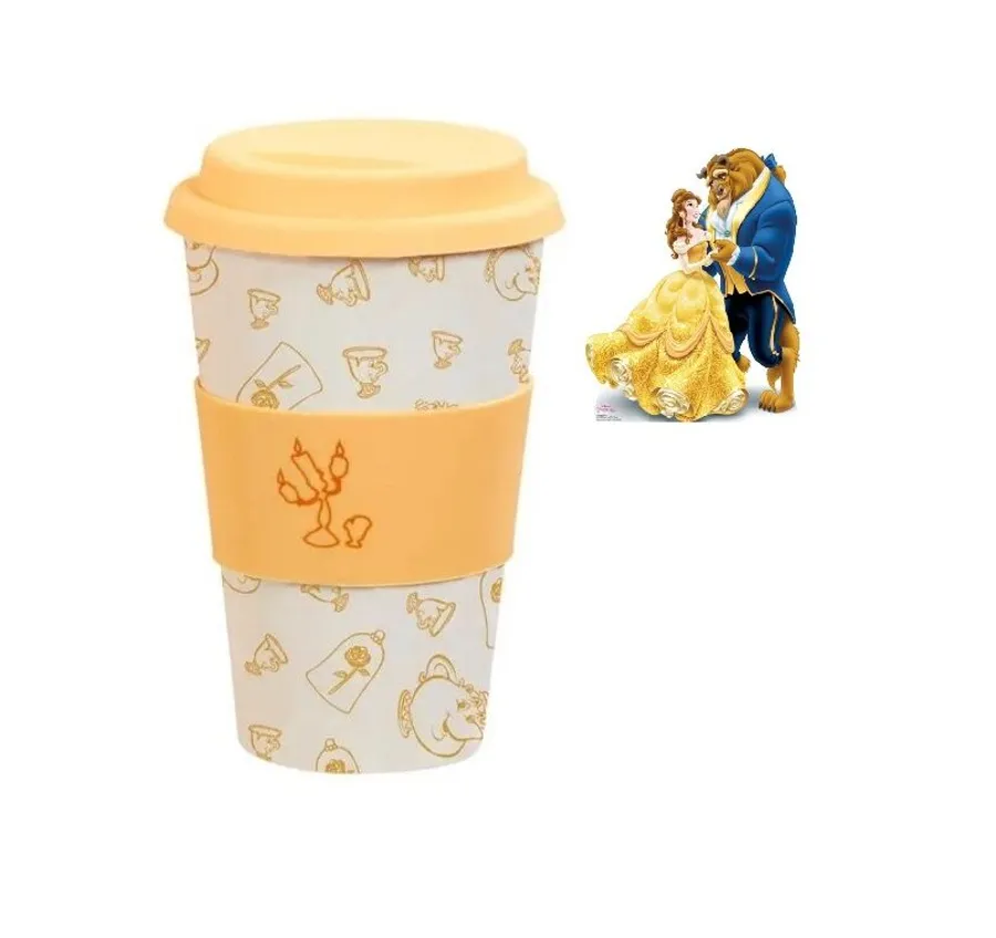 Beauty & The Beast Bamboo Lidded Mug