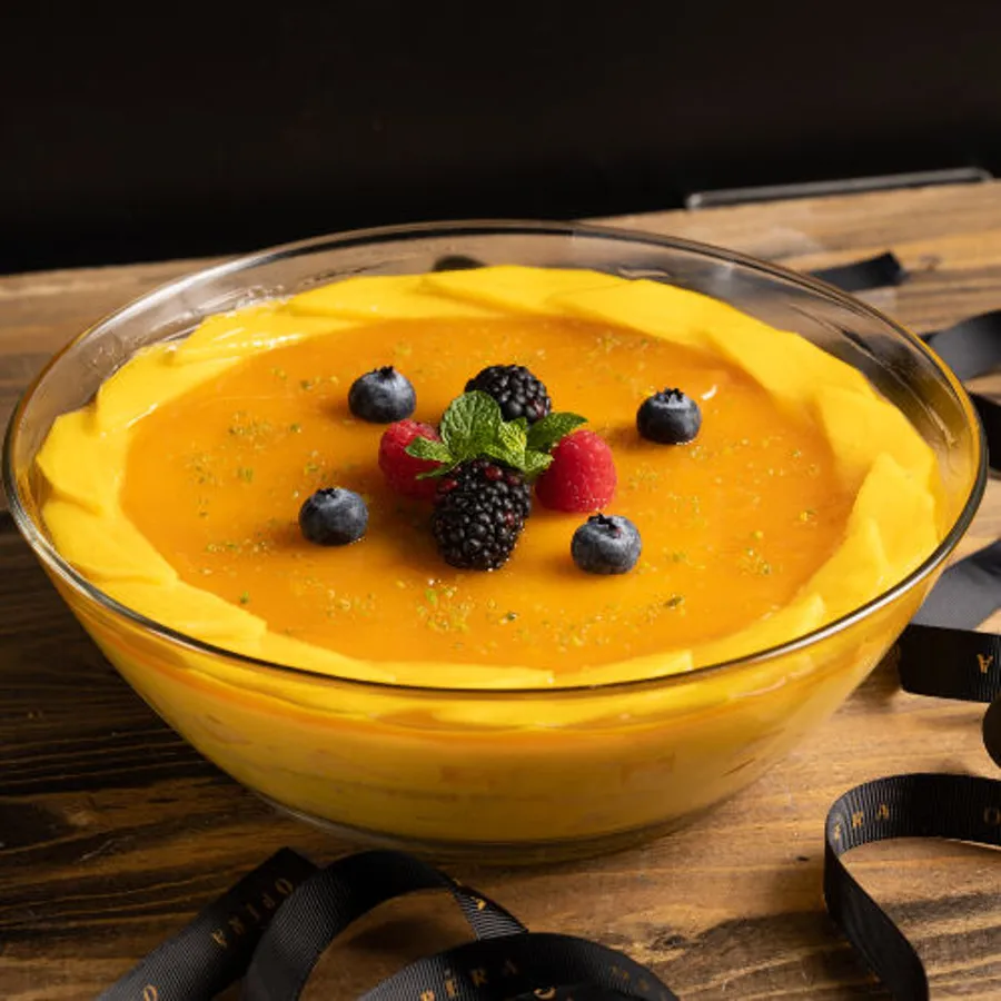Mango Mousse Dessert.