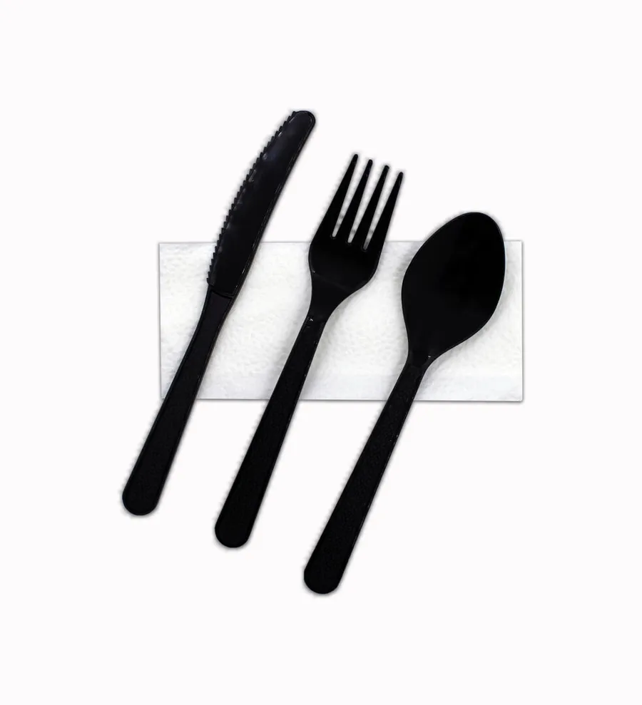 1 PACK PLASTIC CUTLERY SET 4 PCS