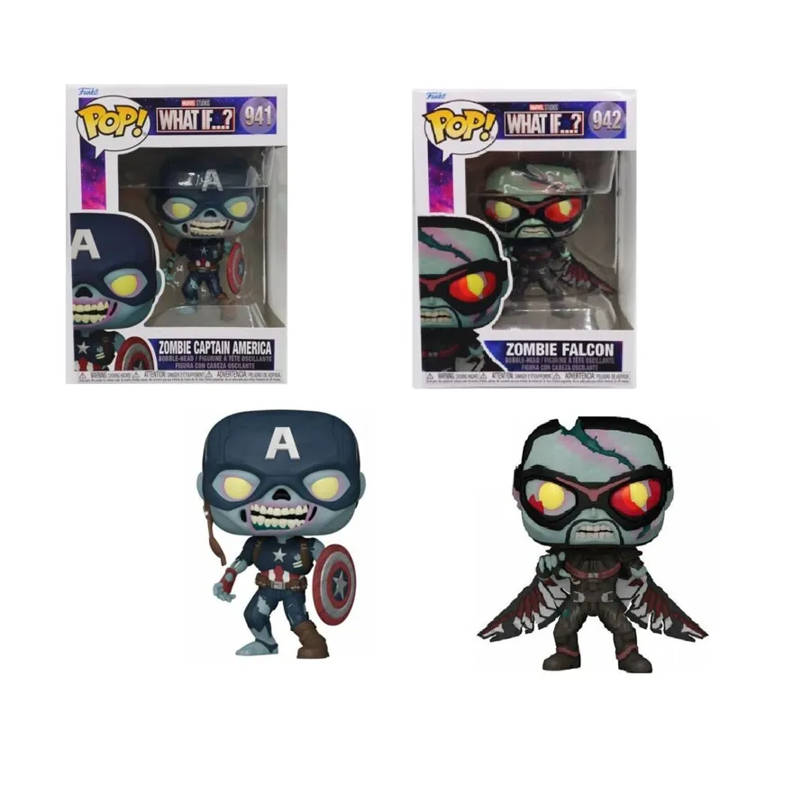 Funko POP! Marvel What If Zombie (Captain America, Falcon)