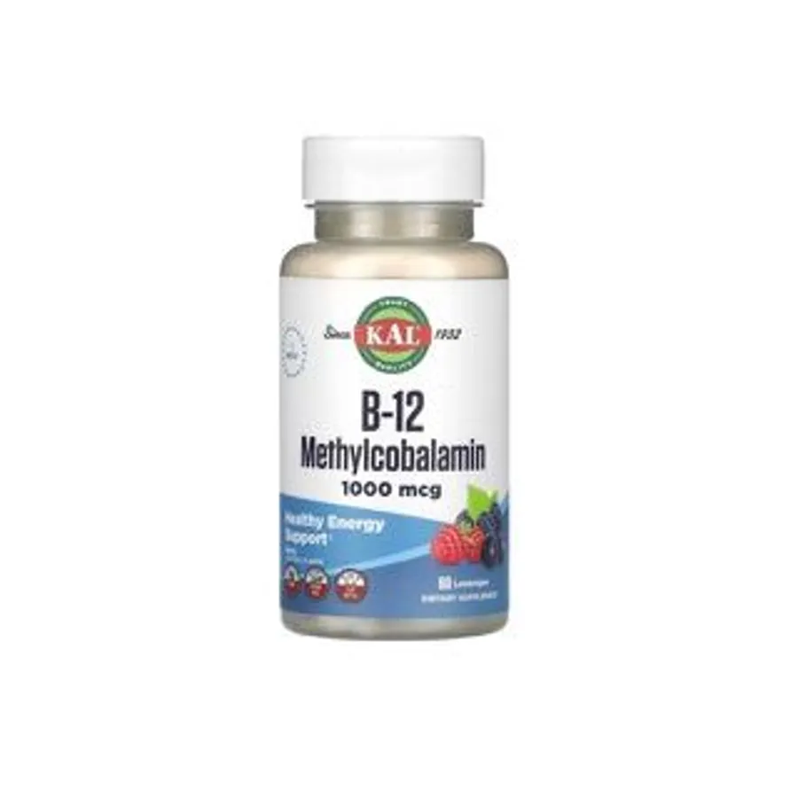 KAL B-12 methylcobalamine 1000mcg, 60 lozenges