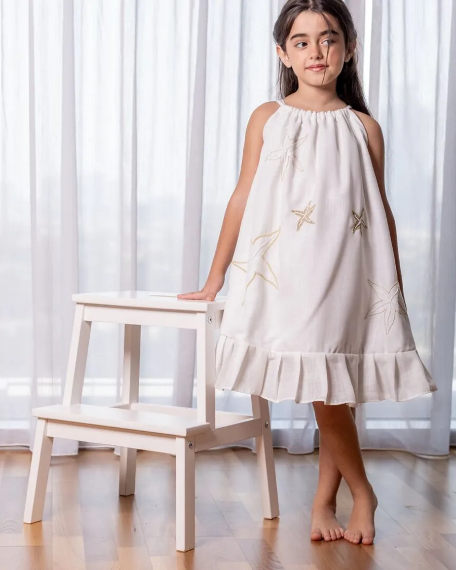 Starfish Dress- White