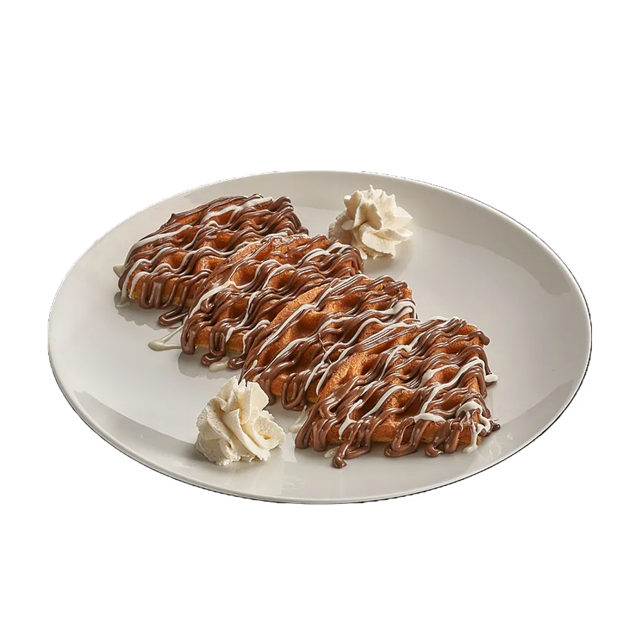 Nutella & White Choco Belgian Waffle -Enjoy It